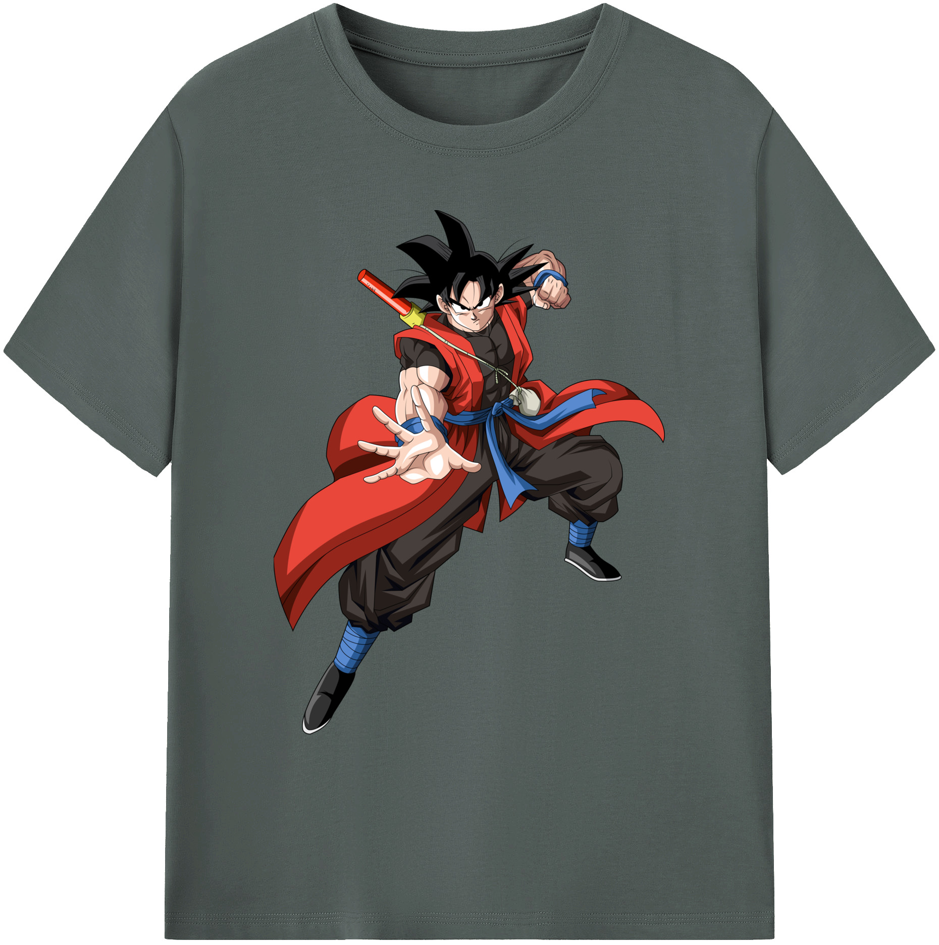 （画像用） ドラゴンボール 孫悟空（そん ごくう）Son Goku カカロット DRAGON BALL Kakarotto 綿100％ メンズ半袖Tシャツ｜肌触りやわらか＆通気性